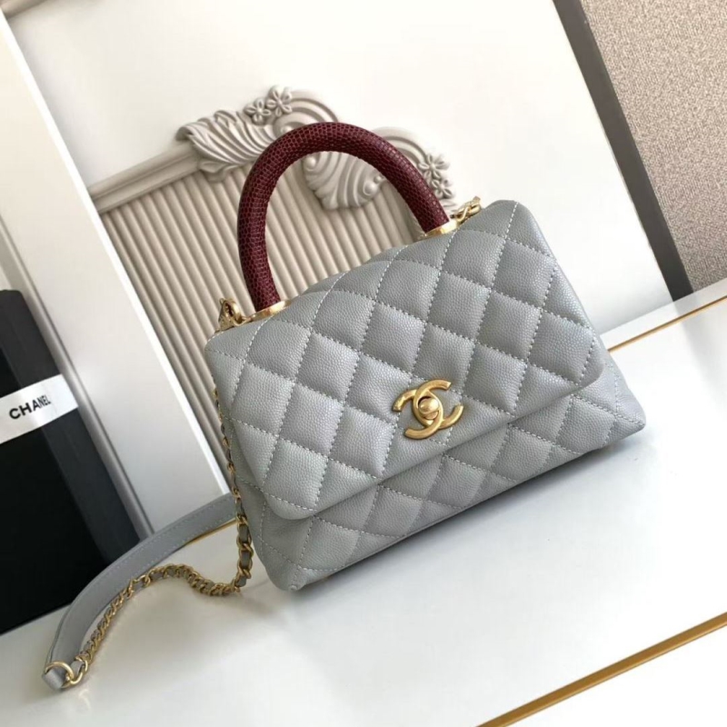 Ch**el top handle bags